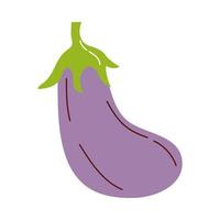 eggplant vegetable icon vector design