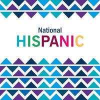 background, hispanic and latino americans culture, national hispanic heritage month vector