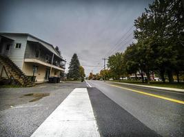 A village street in autumn. photo