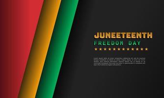 Juneteenth Independence Day background design