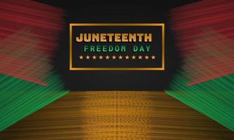 Juneteenth Independence Day background design vector