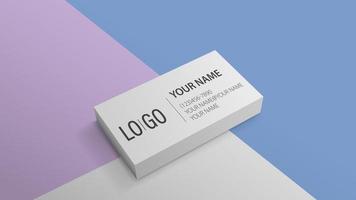 3D mockup of Business Card for your arts vector