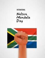 International Nelson Mandela day vector concept