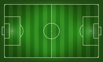 Football field vector illustration. Top view