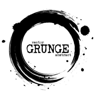 Abstract grunge circle shapes  Vector