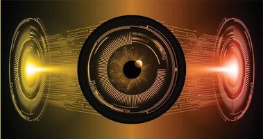 cyber eye circuit future technology concept background vector