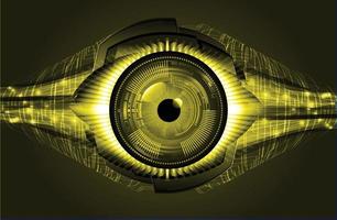 cyber eye circuit future technology concept background vector