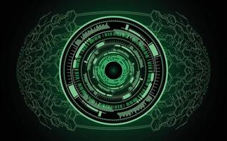 cyber eye circuit future technology concept background vector