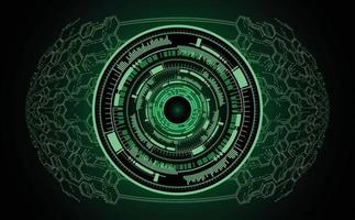 cyber eye circuit future technology concept background vector