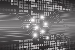 cyber circuit future technology concept background vector