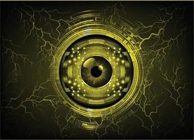 cyber eye circuit future technology concept background vector