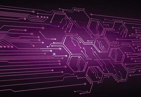 Fondo de concepto de tecnología futura de circuito cibernético vector