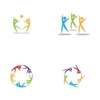 Health people logo vector template