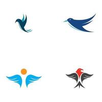 Bird wings logo vector template