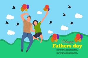 Fathers Day illustration background vector