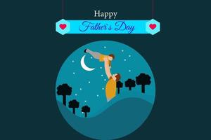 Fathers Day illustration background vector