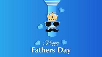 Fathers Day illustration background vector