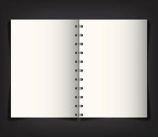 corporate identity branding mockup, mockup with notebook open vector