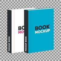 corporate identity branding mockup, mockup with books of cover white and blue color vector