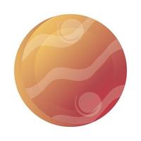 space planet solar system globe galaxy icon style vector