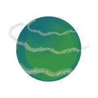 space uranus planet solar system galaxy icon style vector