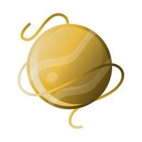 space solar system planet galaxy orbit icon style vector