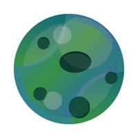 space planet solar system universe galaxy icon style vector