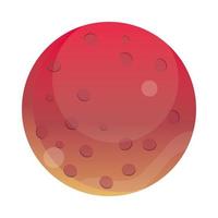 space pluto planet solar system galaxy icon style vector