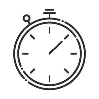 stopwatch time speed instrument line style icon vector