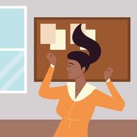 businesswoman at the office vector