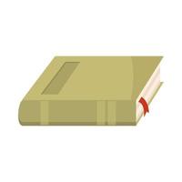 close book with bookmark reading and learning icon vector