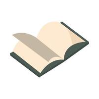 open book without text library educational or learning vector