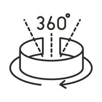 augmented reality 360 degree interface line style vector