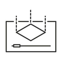 augmented reality digital technology future line style vector