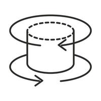 augmented reality 360 degree view line style vector