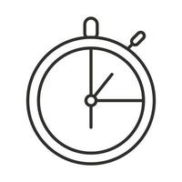 chronometer clock timer line style design vector