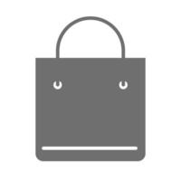 shopping bag market commerce in silhouette style icon vector