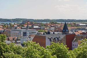 Buildings of Fredericia city in Denmark photo