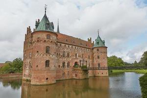 Egeskov Castle located in the south of the island of Funen in Denmark photo