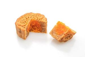 Chinese moon cake durian and egg yolk flavour photo