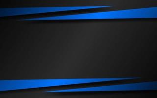 Black vector background with blue arrows. Modern template for your business and projects. Abstract widescreen background