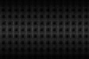 Geometric perforated square background. Abstract black metallic square background. Carbon texture. Simple vector illustration