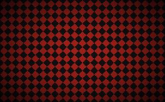 Red abstract squares background with metal hexagonal mesh. The look of stainless steel. Vector illustration