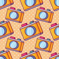 camera seamless pattern illustration vector