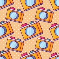 camera seamless pattern illustration vector