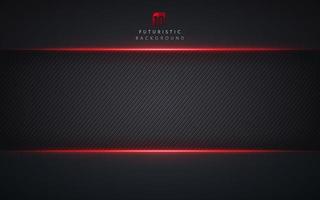 Abstract template technology style metallic red shiny color black frame layout modern tech design background and line texture. Modern futuristic concept. Vector illustration