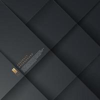 Fondo negro gris geométrico abstracto con líneas de iluminación y sombra. concepto de tecnología futurista. diseño de lujo y elegante. que puede utilizar para la plantilla de portada, póster, banner web, folleto. vector eps10