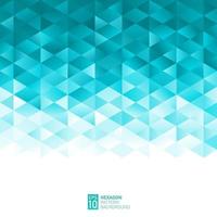 Abstract geometric hexagon pattern light blue green background with copy space, Creative design templates, Vector illustration