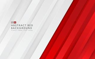 Abstract diagonal geometric red and white gradient color background and lines texture with copy space. Modern and minimal style. You can use for template brochure, poster, banner web, print. Vector EPS10