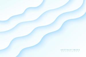 Abstract gradient light blue wavy line pattern background with copy space. Modern futuristic concept. Vector illustration